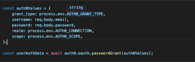 auth0 password grant request