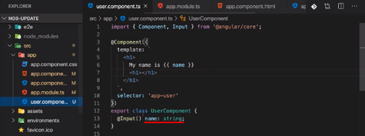 user component